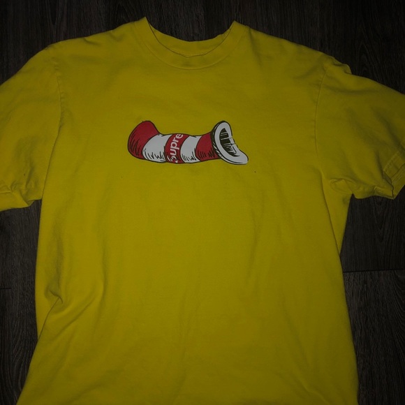 DEADSTOCK🔥 SUPREME CAT IN THE HAT TEE SIZE MEDIUM - Picture 1 of 3
